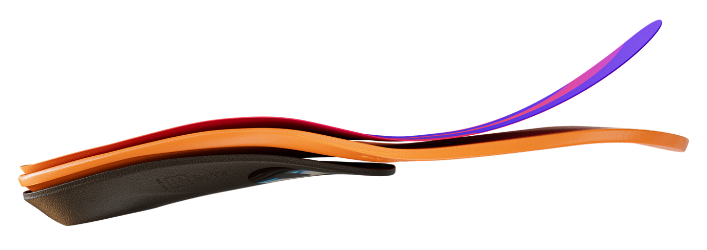 Exploded view of Move foam layers