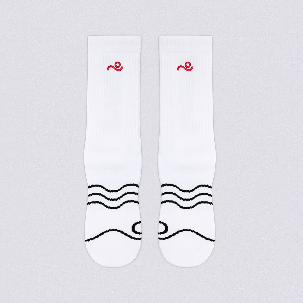 Move Baseline Crew Socks - White