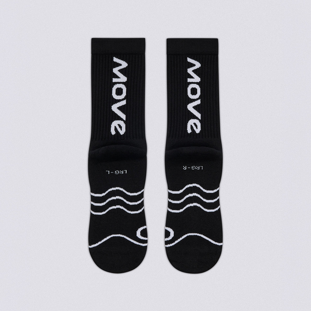 Move Baseline Crew Socks - Black
