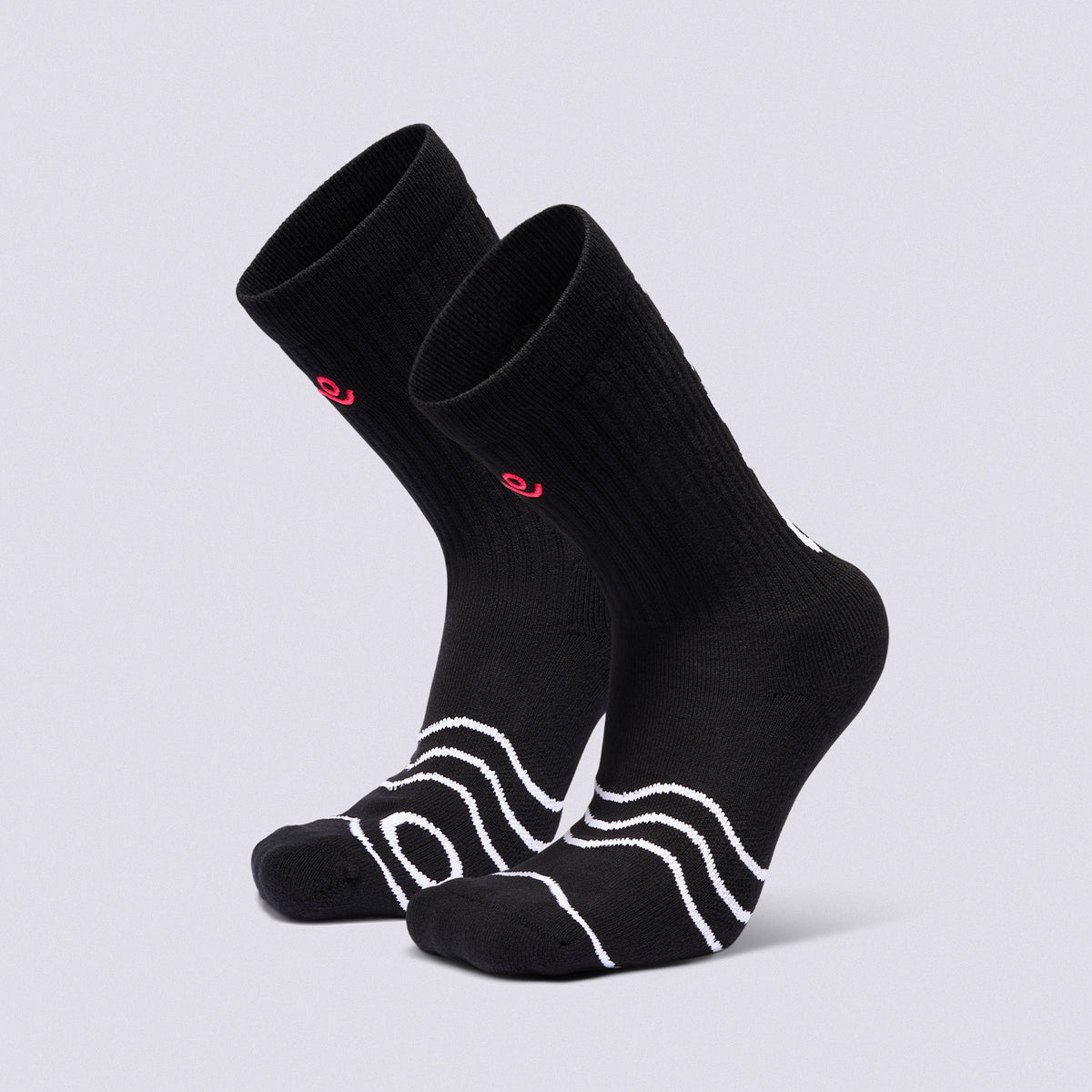 Move Baseline Crew Socks - Black