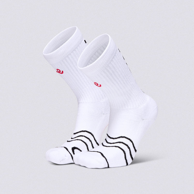 Move Baseline Crew Socks - White