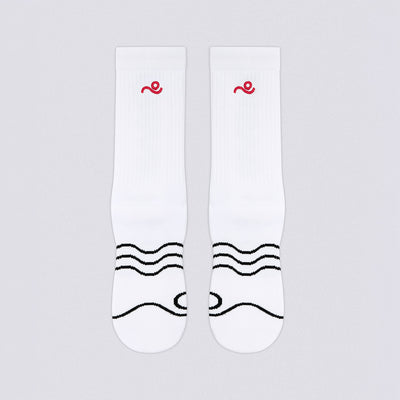 Move Baseline Crew Socks - White