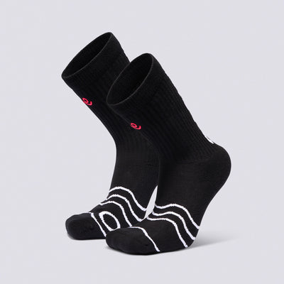 Move Baseline Crew Socks - Black